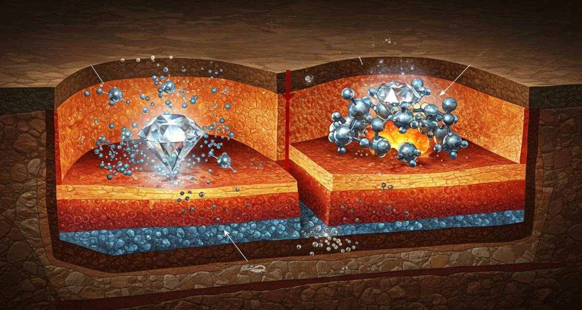 A Gênese de um Tesouro A Formação no Manto da Terra