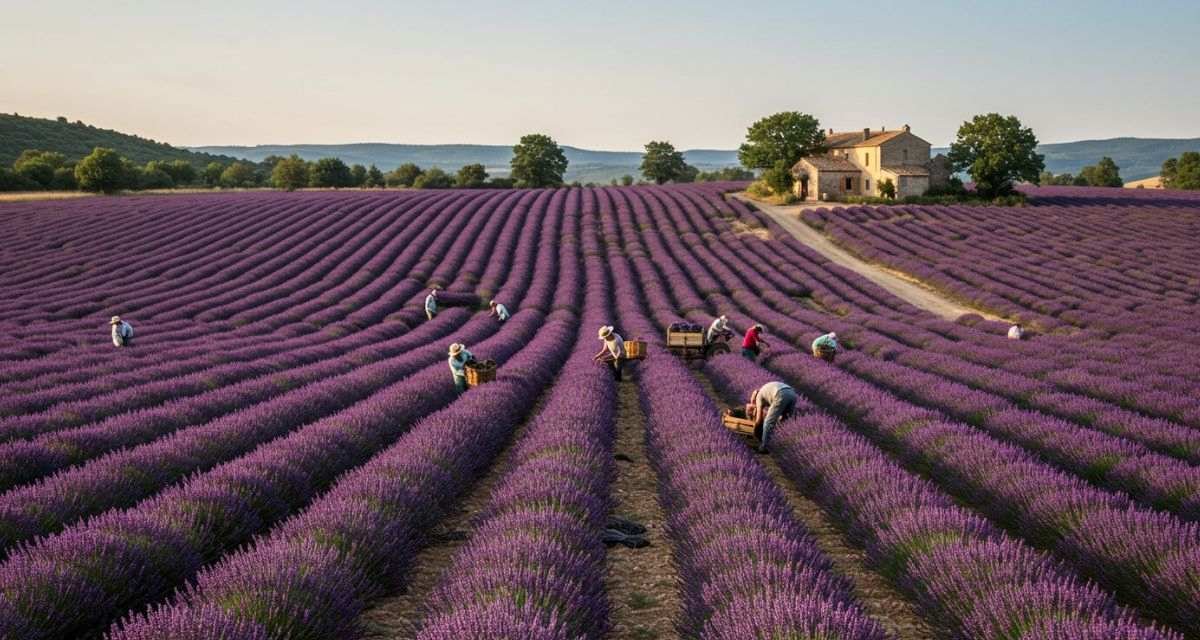 O Coração da Fragrância A Colheita Meticulosa